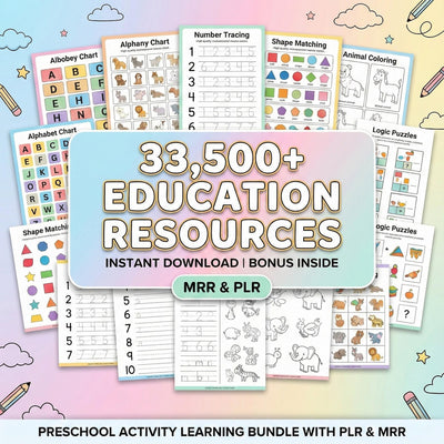 Kids Learning Activities Bundle | 35,500+ Educational Kids Resources
