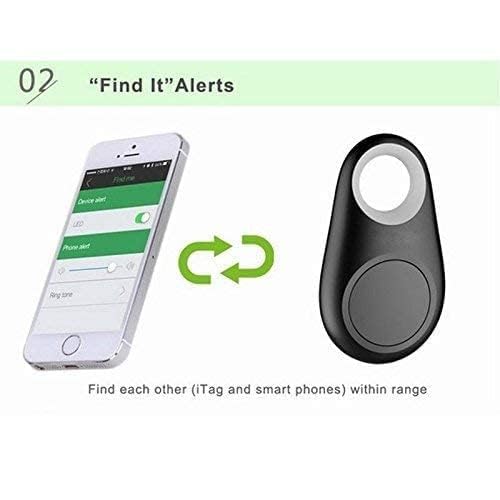 GPS Smart Tracker Key Finder - Anti-Lost Locator for Keys, Pets, Kids, Luggage, Wallets with Alarm & Selfie Remote