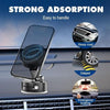 Vacuum Magnetic Suction Phone Holder | Foldable, 360° Rotatable, Strong Grip
