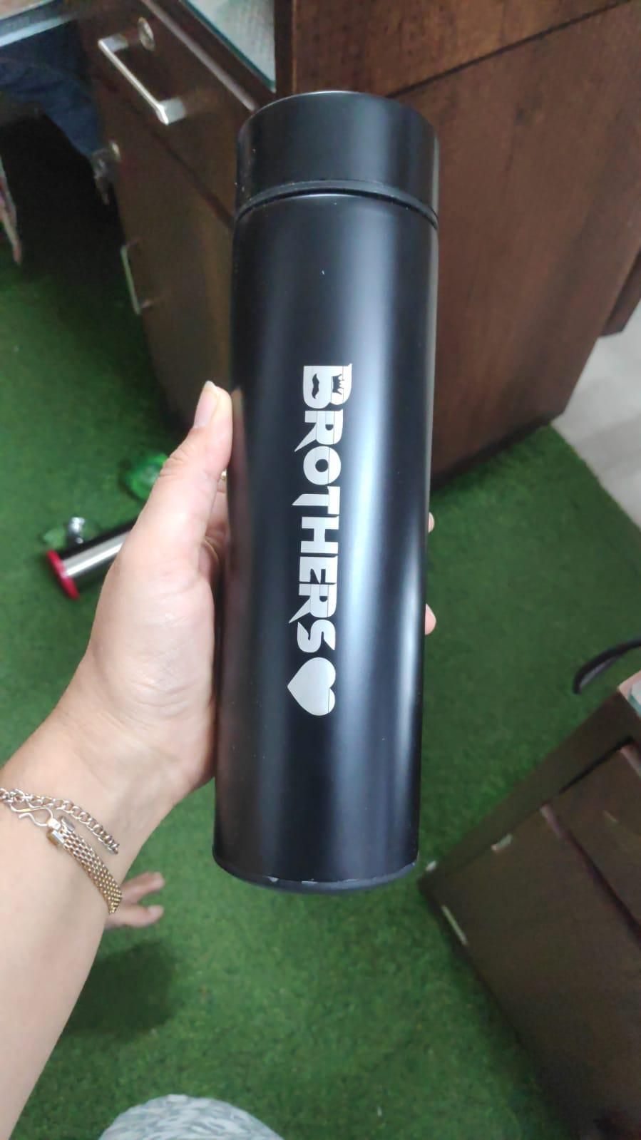 Brother Temp Bottle with 2 Rakhis – Unique Raksha Bandhan Gift Set