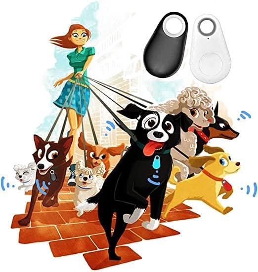 GPS Smart Tracker Key Finder - Anti-Lost Locator for Keys, Pets, Kids, Luggage, Wallets with Alarm & Selfie Remote