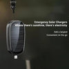 1500mAh Solar Power Bank Keychain - Portable Solar Charger with Carabiner, Type-C for Phones (Emergency Backup)