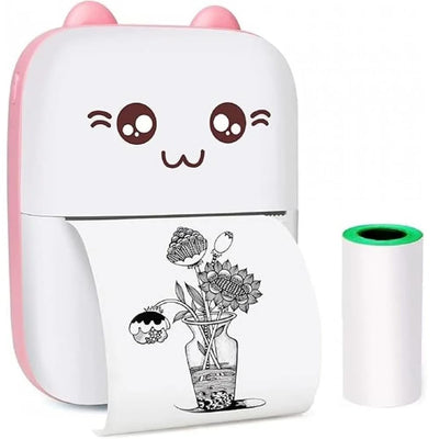 Mini Pocket Printer – Inkless Bluetooth Thermal Printer for iOS/Android, Perfect for Photos, Journals & Kids' Gifts