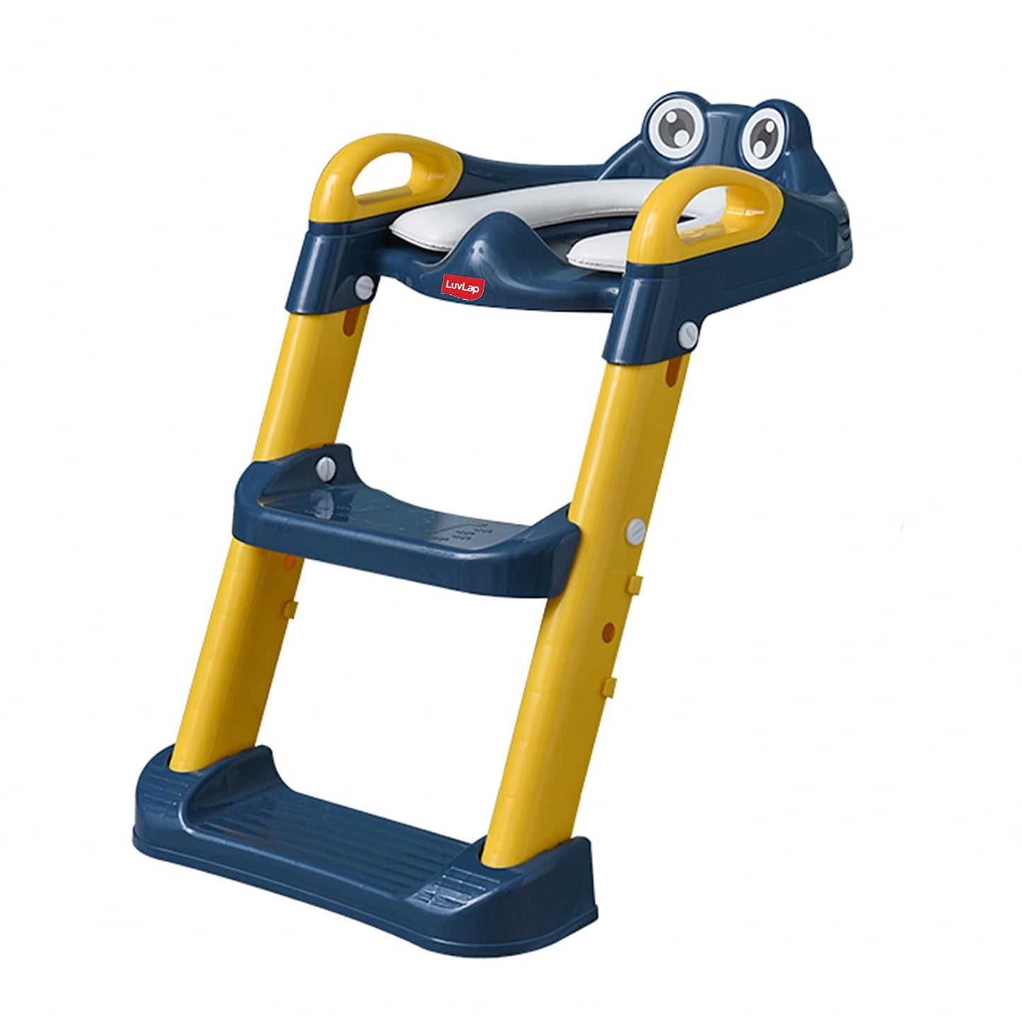 Foldable Commode Seat for Kids - Toddler Toilet Seat Adapter, Fits Standard Toilets, Boys & Girls 1+ Years (Yellow/Blue)