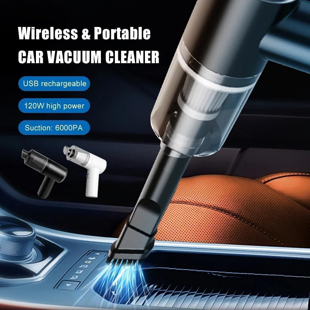 Powerful 3-in-1 Vacuum Cleaner for Car & Home – Compact, Cordless, Wet & Dry, Blower Function, Mini & Portable for Sofa, Dust, and Deep Cleaning - portable vacuum cleaner for car, bike and sofa