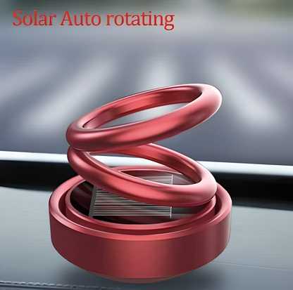 Solar Power Rotating Car/Room Air Freshener – Long Lasting French Organic Fragrance
