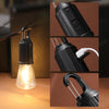 Solar Rechargeable Camping Light Bulb - USB-C, 3 Modes Warm White, Hanging Tent Lamp for Hiking & Emergencies