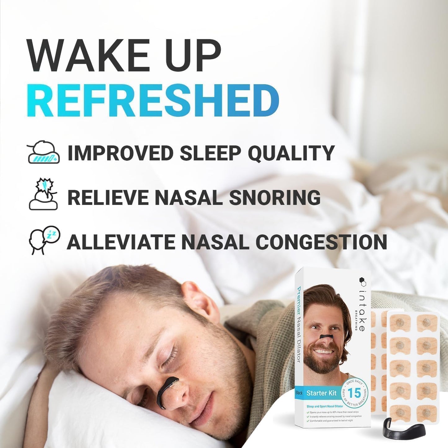 Magnetic Nasal Strips for Breathing | Anti Snoring Nose Clip