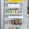 Decorlay Metal Self-Adhesive Fridge Side Rack - Multi-Layer Floating Shelf, Tissue Holder & Kitchen Organizer