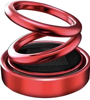 Solar Power Rotating Car/Room Air Freshener – Long Lasting French Organic Fragrance