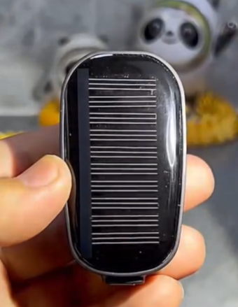 1500mAh Solar Power Bank Keychain - Portable Solar Charger with Carabiner, Type-C for Phones (Emergency Backup)