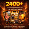 2400+ PLR MRR Viral AI Reels Baby, Cat, Asmr Digital Download Mega Bundle