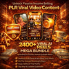2400+ PLR MRR Viral AI Reels Baby, Cat, Asmr Digital Download Mega Bundle