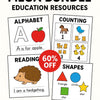 50,000+ Education Kids Learning Worksheets Bundle