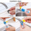 Water Faucet for Kitchen Sink 360 Rotating Water Saving Adjustable Splash Regulator Multicolor