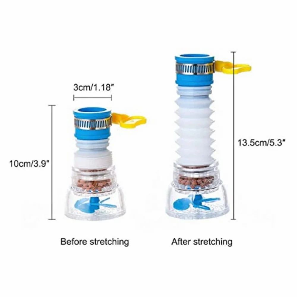 Water Faucet for Kitchen Sink 360 Rotating Water Saving Adjustable Splash Regulator Multicolor
