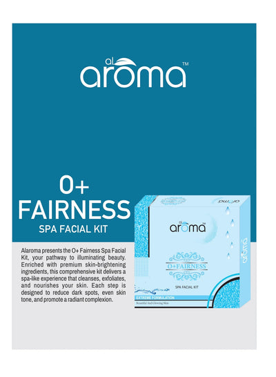 Alaroma O+ Fairness Spa Facial Kit — Skin Brightening & Tan Removal Treatment for All Skin Types (125 gm & 290 gm)