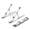 Foldable Portable Adjustable Aluminum Laptop Computer Desktop Tablet Stand, Holder Compatible with MacBook Air Pro, Dell XPS, HP, Lenovo More 10-15.6” Laptops, Silver