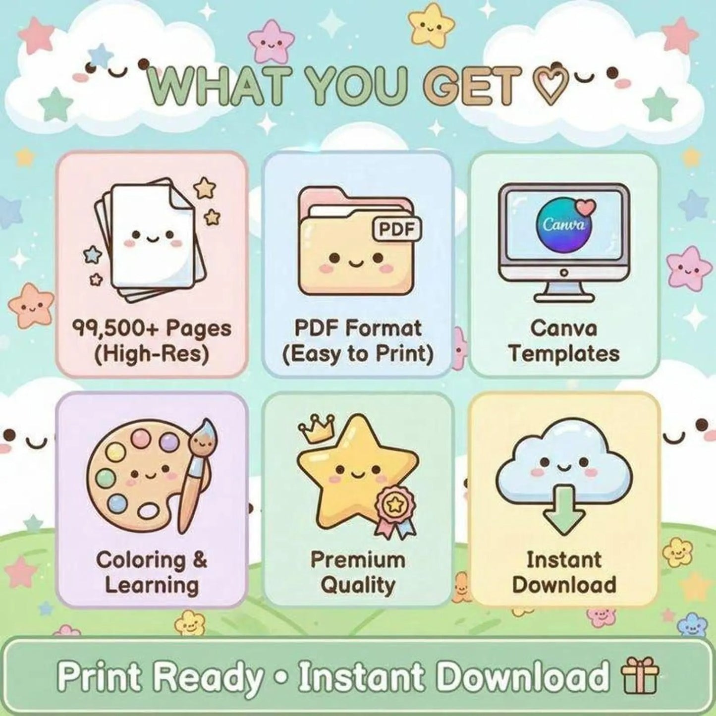 10,000+ Coloring Pages Mega Bundle PLR Kids & Adults
