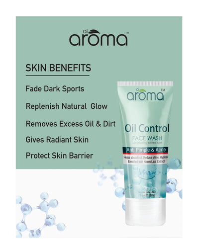 Alaroma Oil Control Face Wash 120g — Deep Cleanser for Oily & Acne-Prone Skin