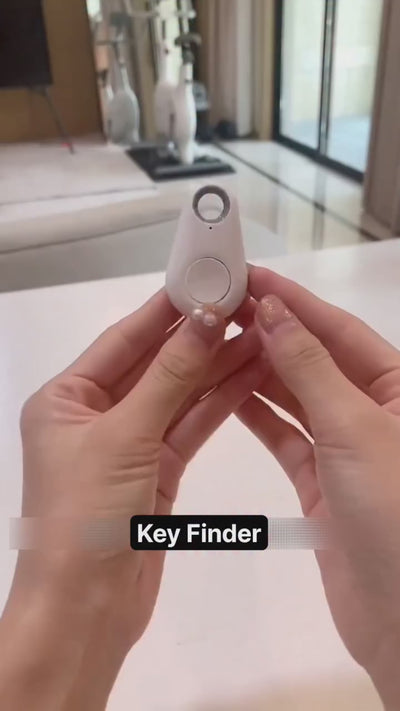 GPS Smart Tracker Key Finder - Anti-Lost Locator for Keys, Pets, Kids, Luggage, Wallets with Alarm & Selfie Remote